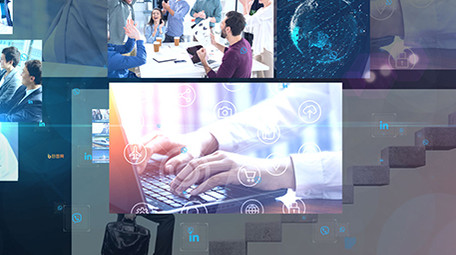 动感律动商务科技图文展示AE模板