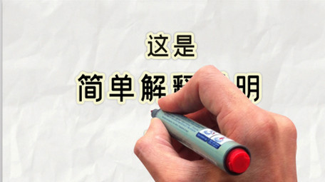 趣味手势手势MG动画解释说明AE模板