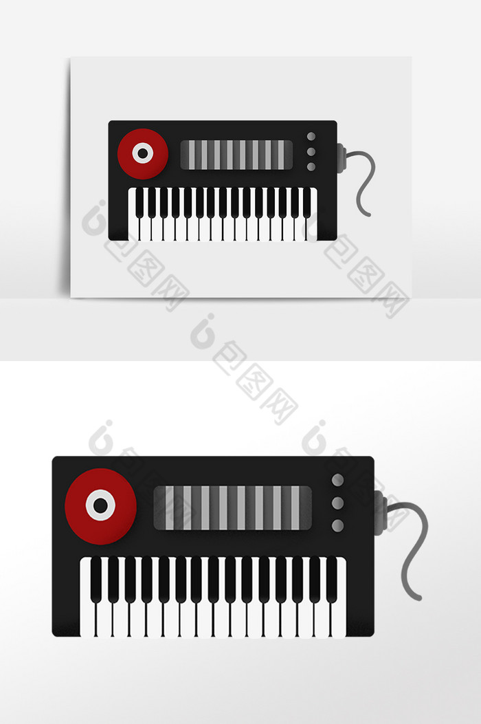 乐器音乐电子钢琴插画图片图片