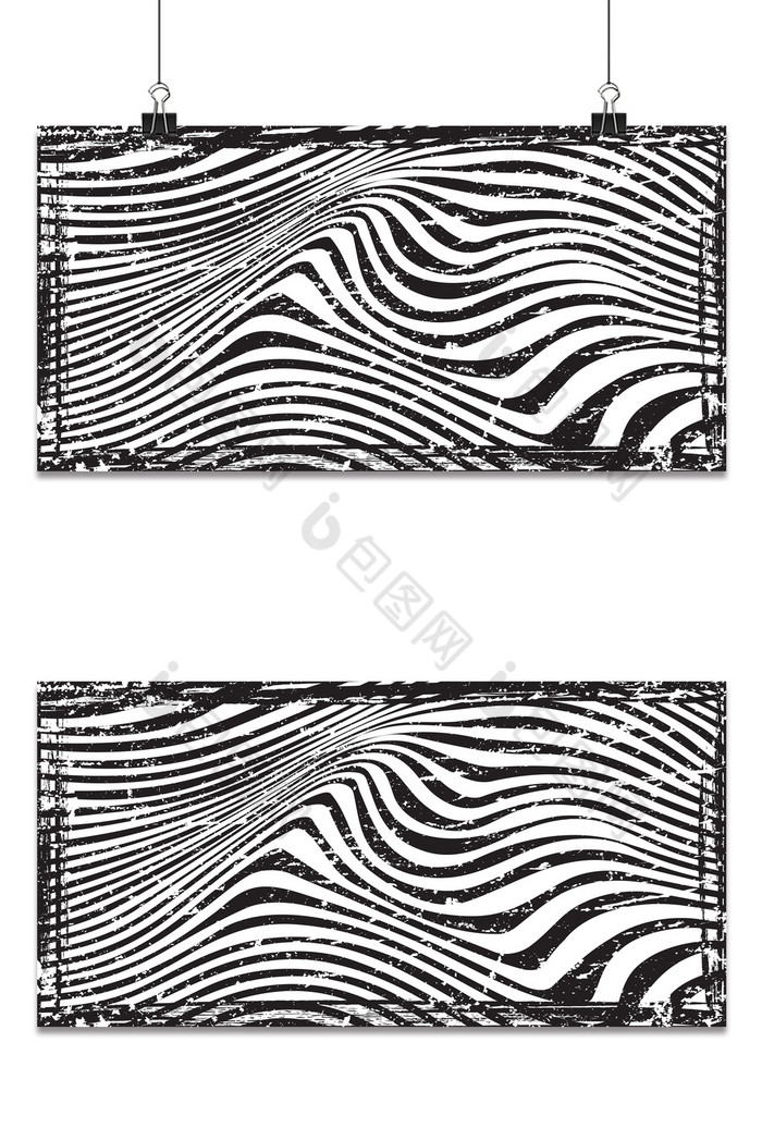 黑白纹理质感斑马纹装饰画图片图片