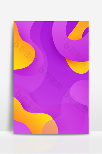 梦幻粉紫色流体线条抽象几何背景图片