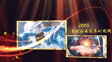 光线党政机关发展时间线AE模板