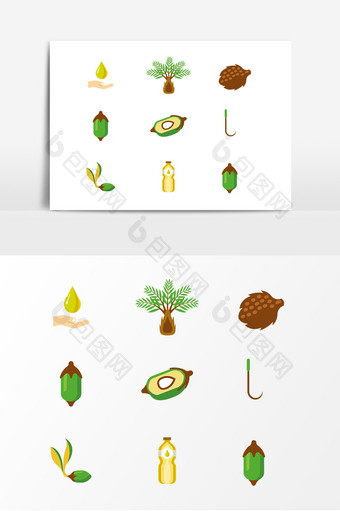天然营养健康油设计素材图片