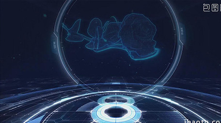 震撼科技<strong>图文</strong>展示扫描解析AE模板