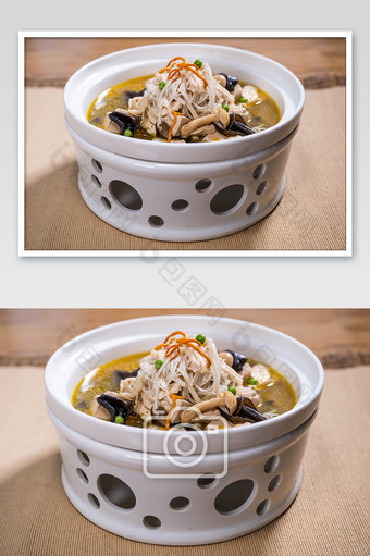 健康养生菌菇煲汤美食摄影图图片
