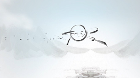 穿越云层中国风片头AE模板