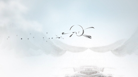 穿越云层中国风片头AE模板