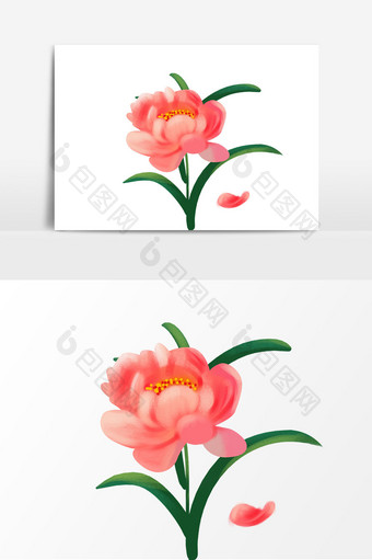 手绘花朵花瓣装饰元素图片