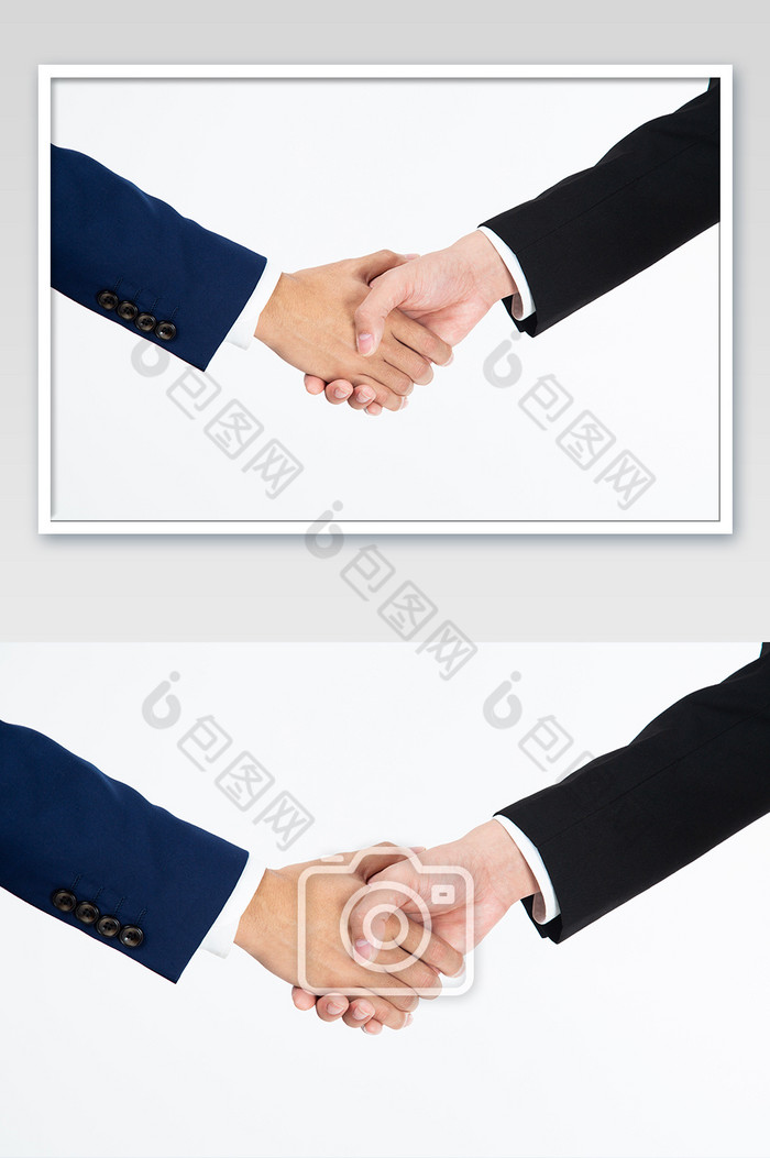 商务合作握手ppt背景宣传海报图片图片