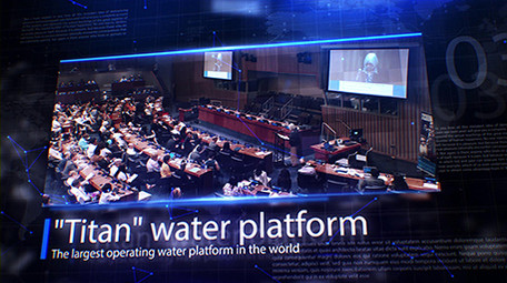 蓝色科技简洁大气图文展示AE模板