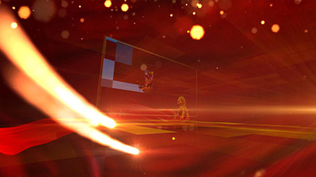 大气金色光线图文栏目包装AE模板