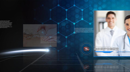 大气粒子光线医学研究生物化学图文宣传模板