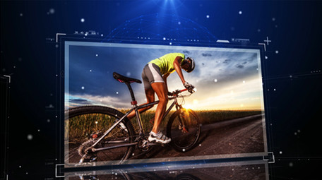 蓝色大气科技互联网图文展示ae模版