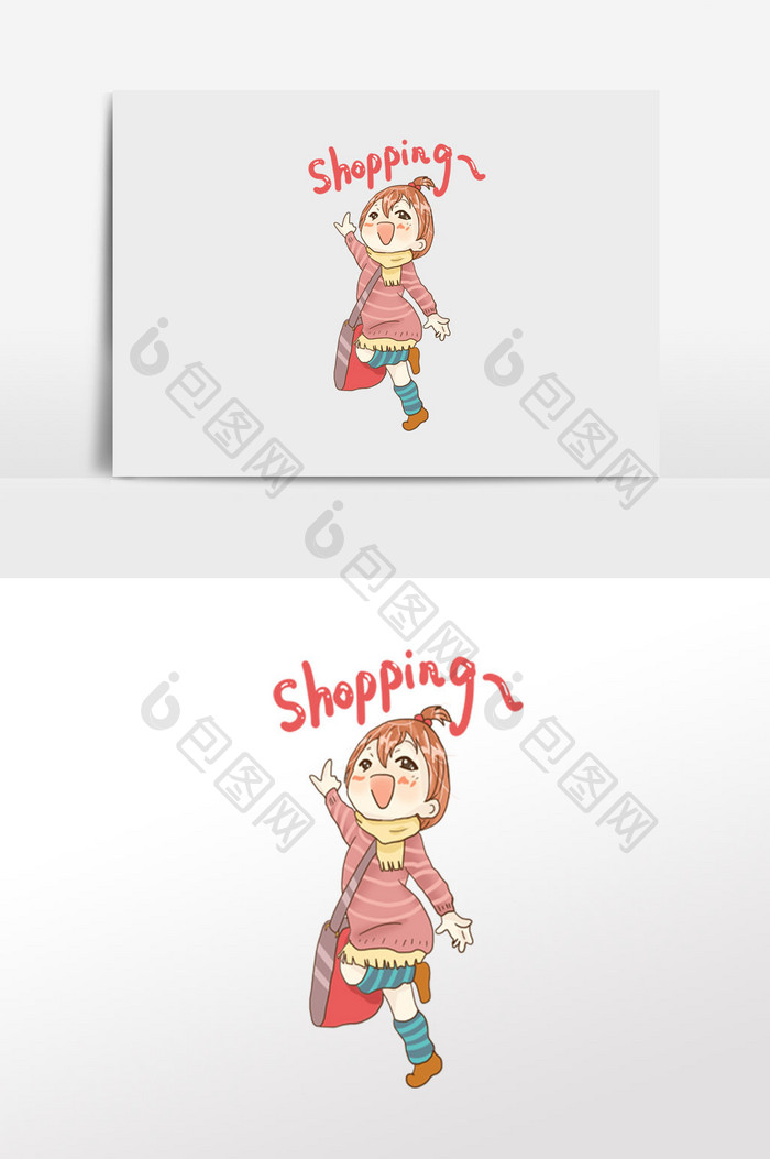 二次元表情开心购物美兔子妹少女包的有表情权律二app图片