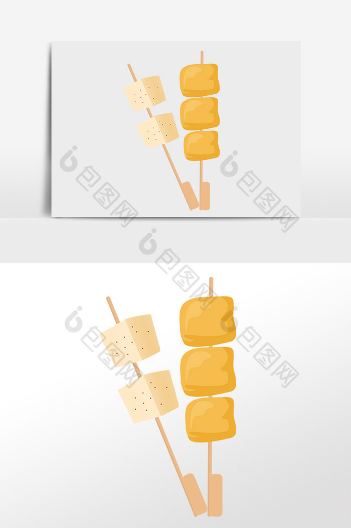 餐饮烧烤烤串串插画图片图片
