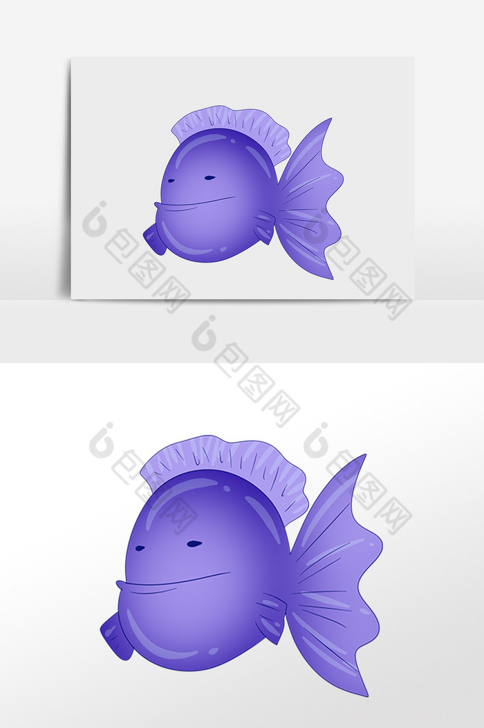 海洋动物生物小鱼插画图片图片