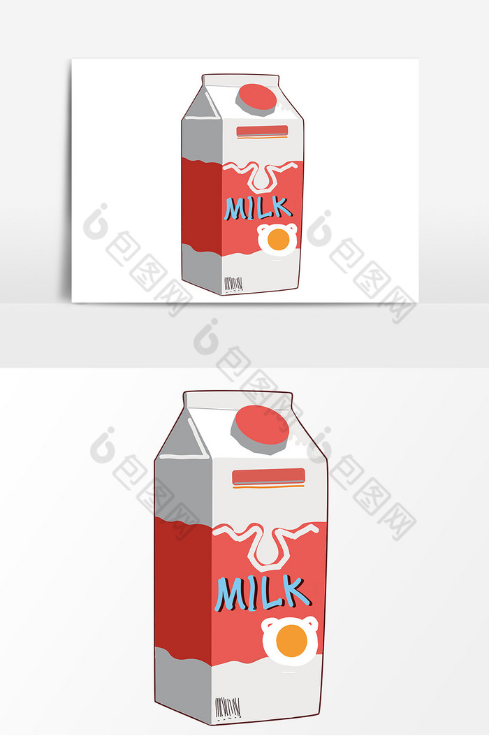 牛奶盒子形象图片图片