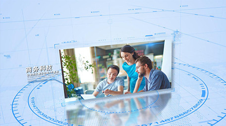 大气商务科技企业宣传片图文包装AE模板