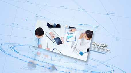 大气商务科技企业宣传片图文包装AE模板