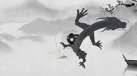 中国风水墨图文展示AE模版