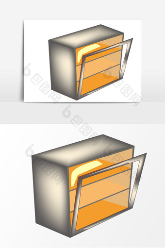 烤箱厨具矢量元素图片