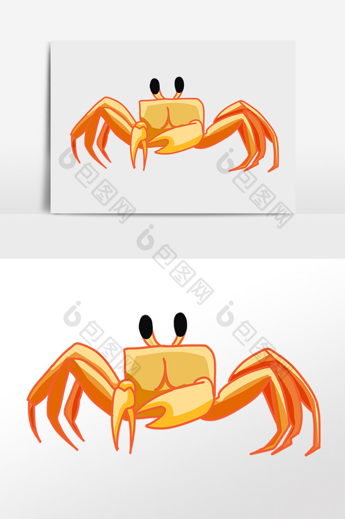 海洋动物水生物螃蟹插画图片图片