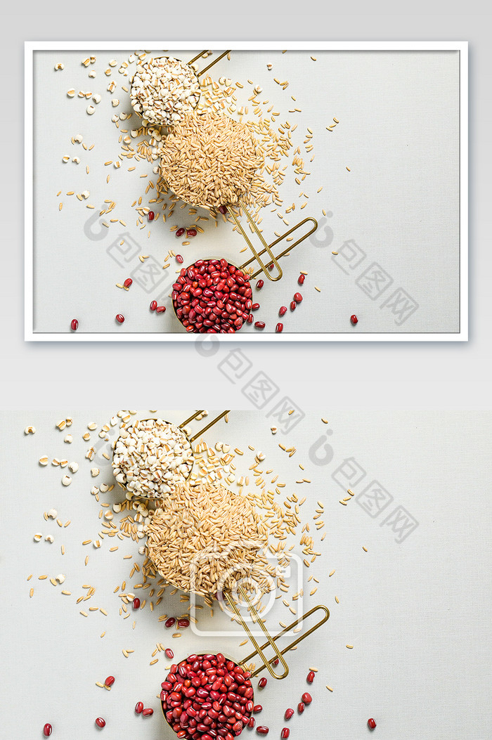杂粮红豆薏米背景图片图片