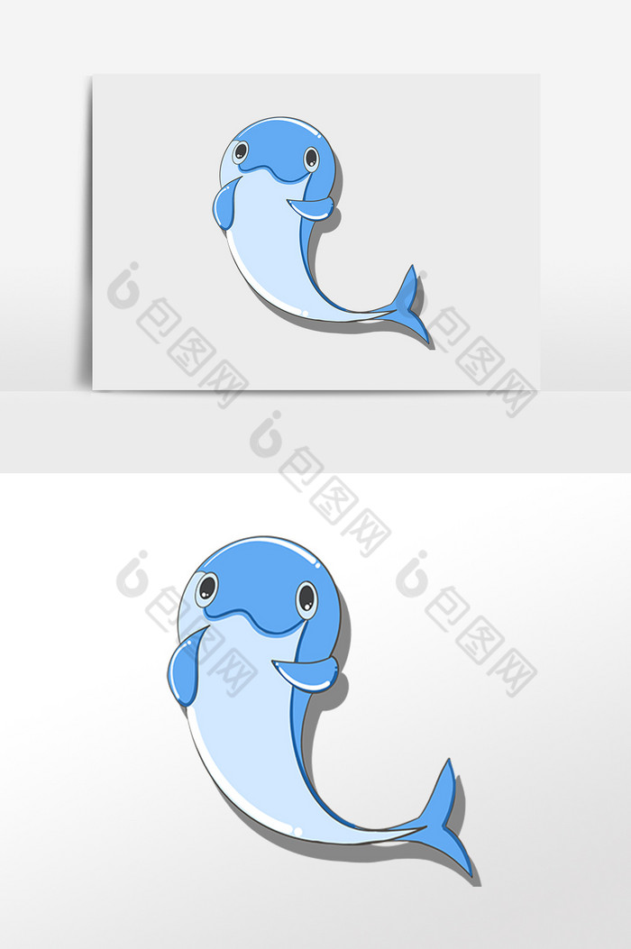 海洋水生物海豚插画图片图片