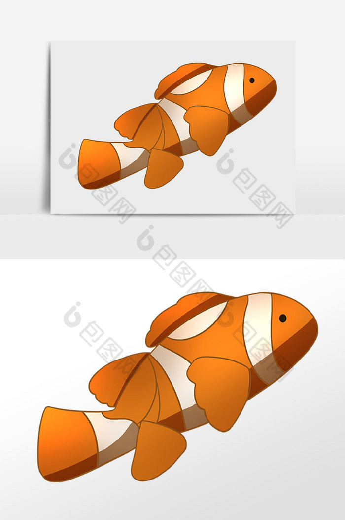 大海海洋生物小丑鱼插画图片图片