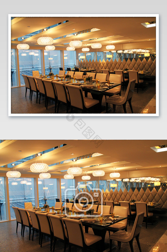 迪拜酒店室内设计就餐环境摄影图