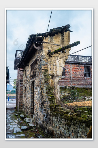 复古老村庄中国风农村风貌摄影图图片