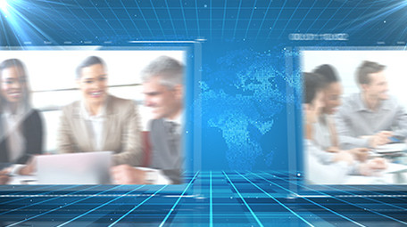 蓝色商务科技图文AE视频模板素材