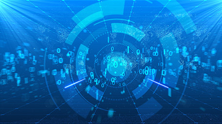 蓝色数字科技图文AE视频模板片头