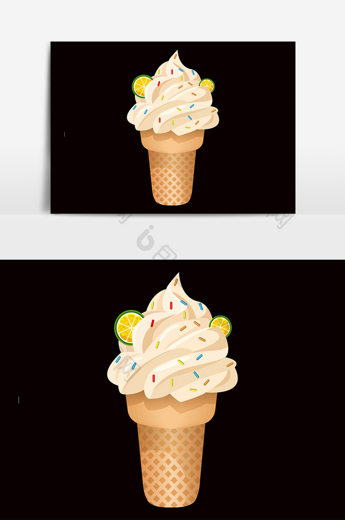 夏季甜筒冰淇淋图片图片