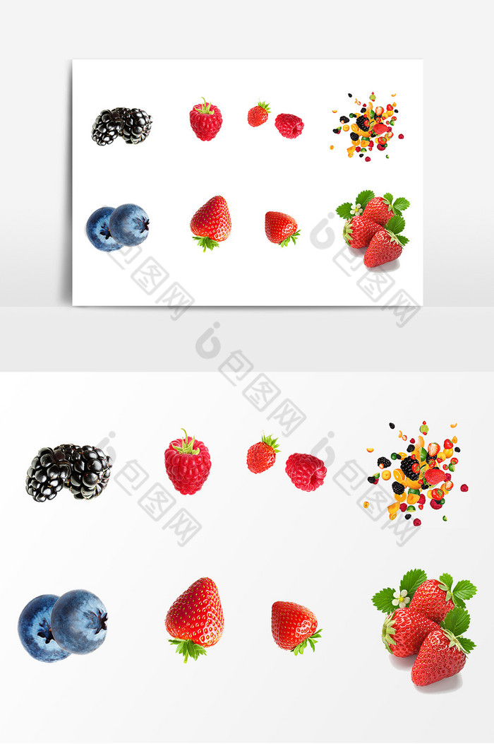 新鲜水果蓝莓草莓图片图片