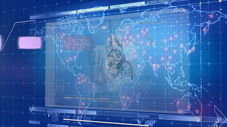 蓝色科技感商务图文展示宣传AE模板