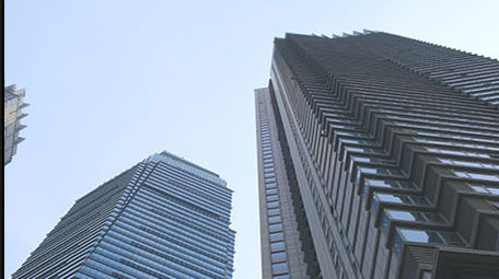 现代都市建筑商务旅游高楼大厦快节奏