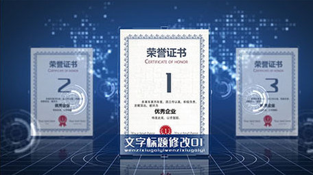 奖牌张证书专利<strong>企业</strong>模版