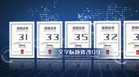 奖牌张证书专利<strong>企业</strong>模版