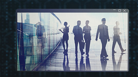 商业商务科技点线连接展示AE模板