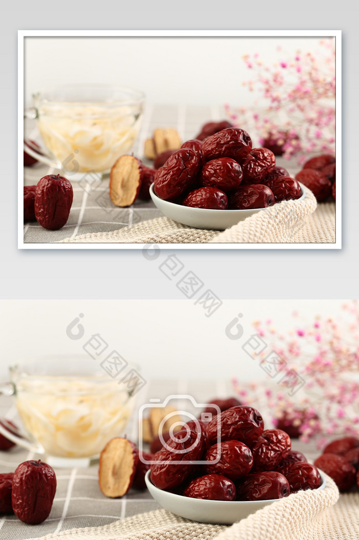 高清传统美食食材大红枣摄影图图片图片