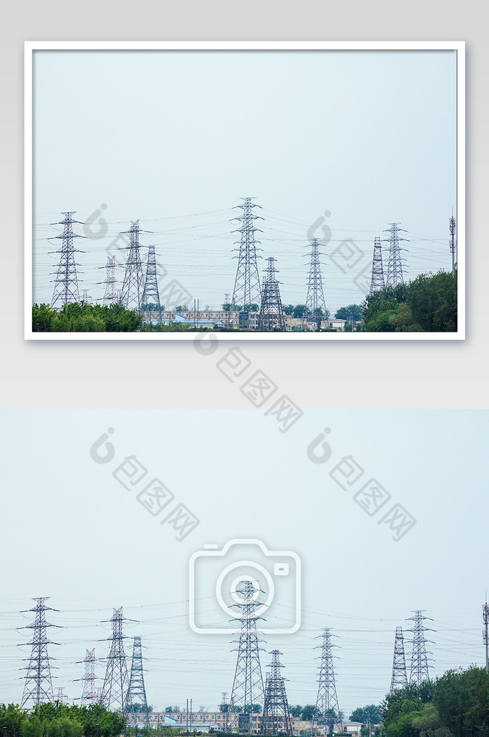 工业发展高压电塔环境摄影图图片图片