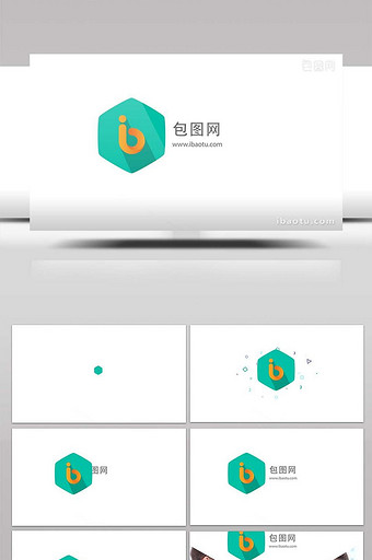 简约图形元素MG动画LOGO片头AE模板图片