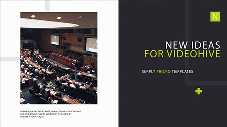 现代简约企业商务宣传图文动画包装AE模板