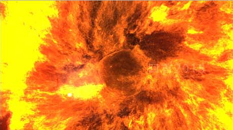 大气火焰震撼金色粒子年会图文开场AE模板