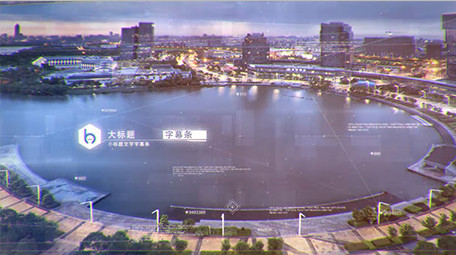 大气透视空间转场照片相册图文片头AE模板