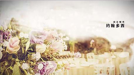 水墨晕染叠加柔美双重曝光图文相册AE模板