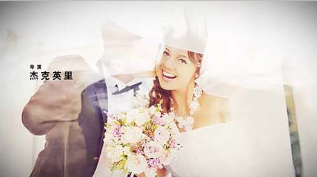 水墨晕染叠加柔美双重曝光图文相册AE模板