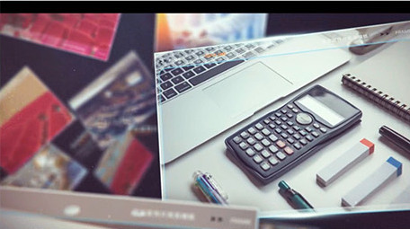 三维空间企业商务多图展示AE模板