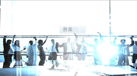 商务科技风点线链接光效展示AE模板